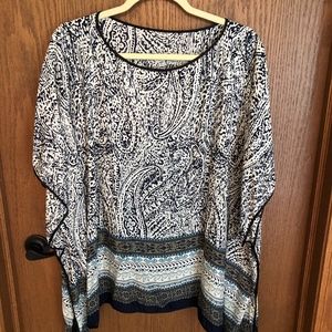 Poncho Tunic Top
